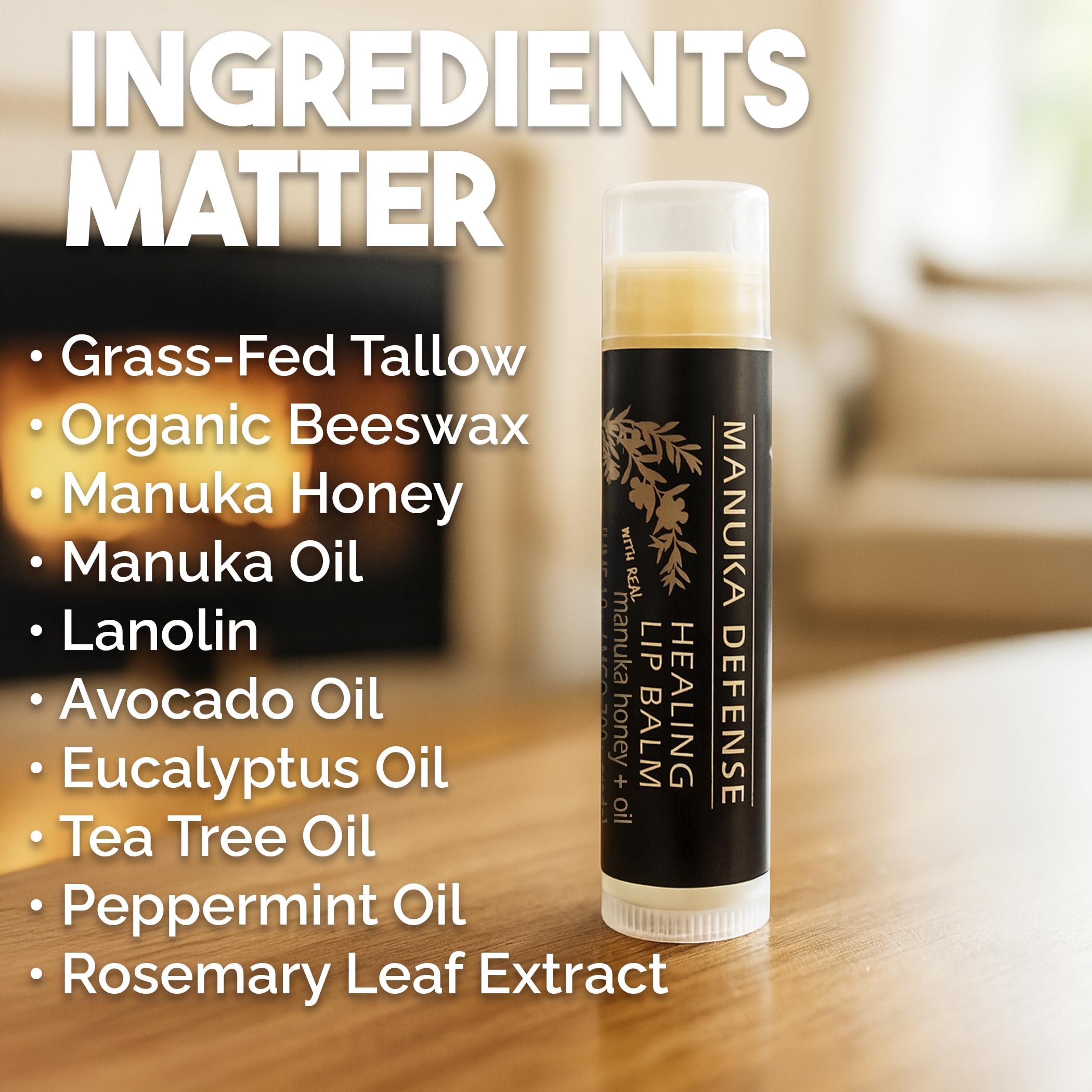 BALM OF GILEAD Manuka Defense ingredient close-up highlighting Manuka benefits.