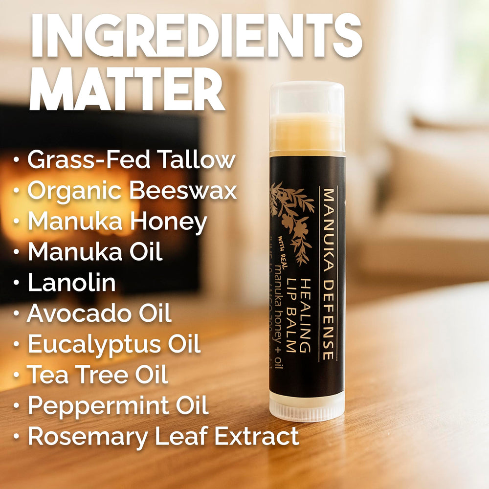 BALM OF GILEAD Manuka Defense ingredient close-up highlighting Manuka benefits.