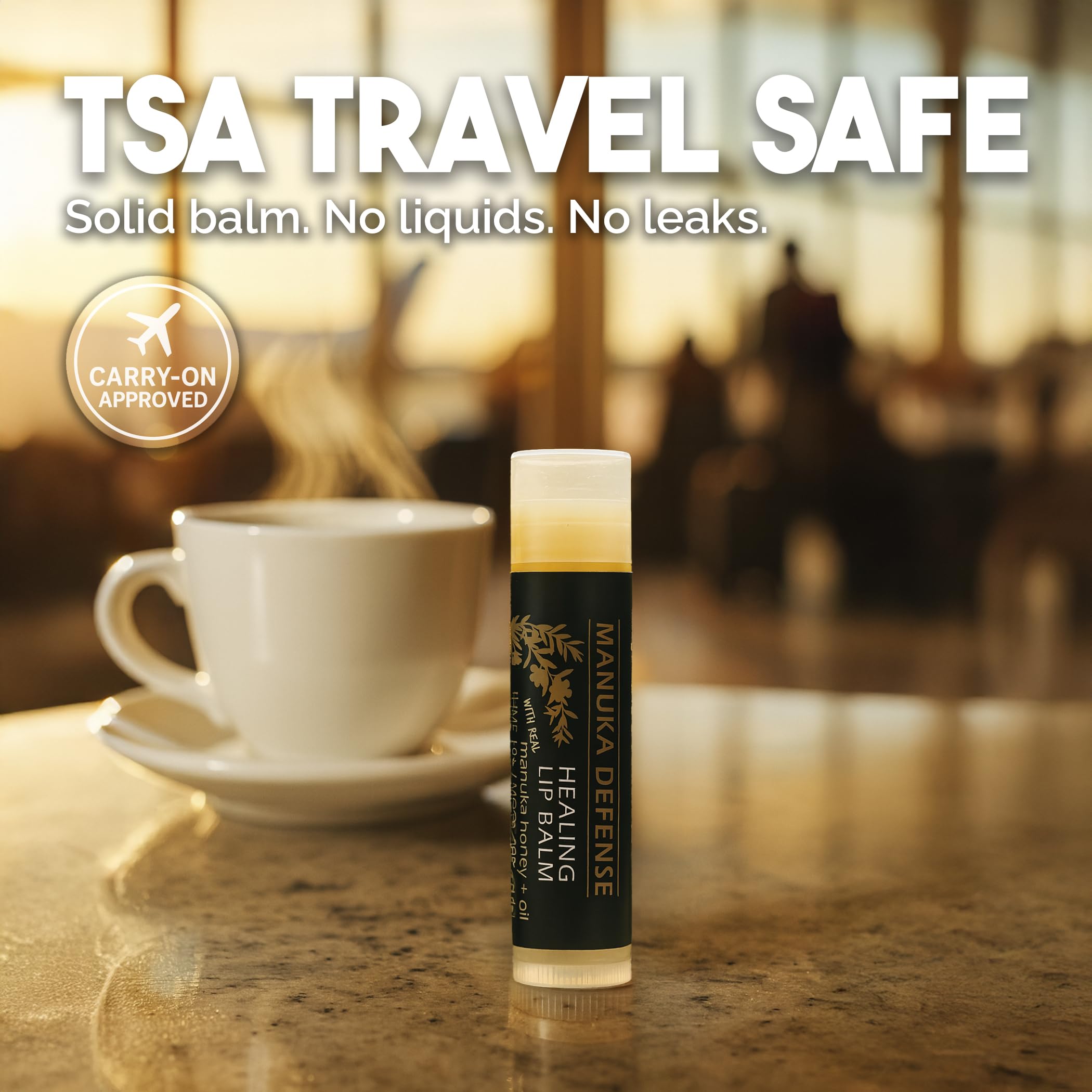BALM OF GILEAD Manuka Defense tea tree and eucalyptus infusion close-up.
