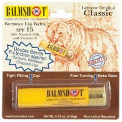Balmshot lip balm cool-mint-pack delivers refreshing mint relief during outdoor activities.
