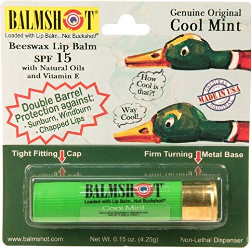 Balmshot lip balm dispenser-metal-base highlights durable, mess-free application.