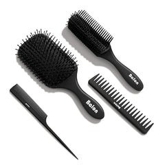 BALON hair brush paddle detangler on wet hair for easy detangling