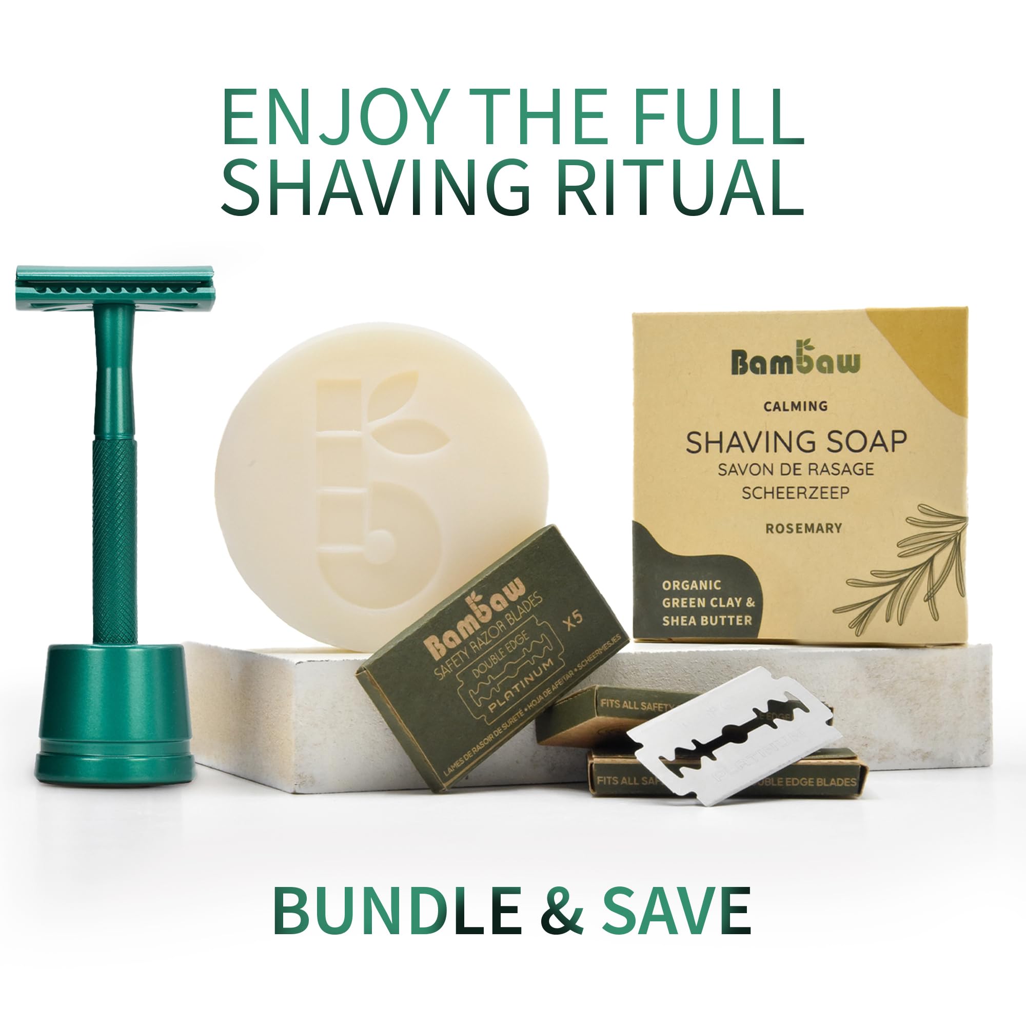 Bambaw reusable razor offers lifetime durability and cost-effective shaving over time.