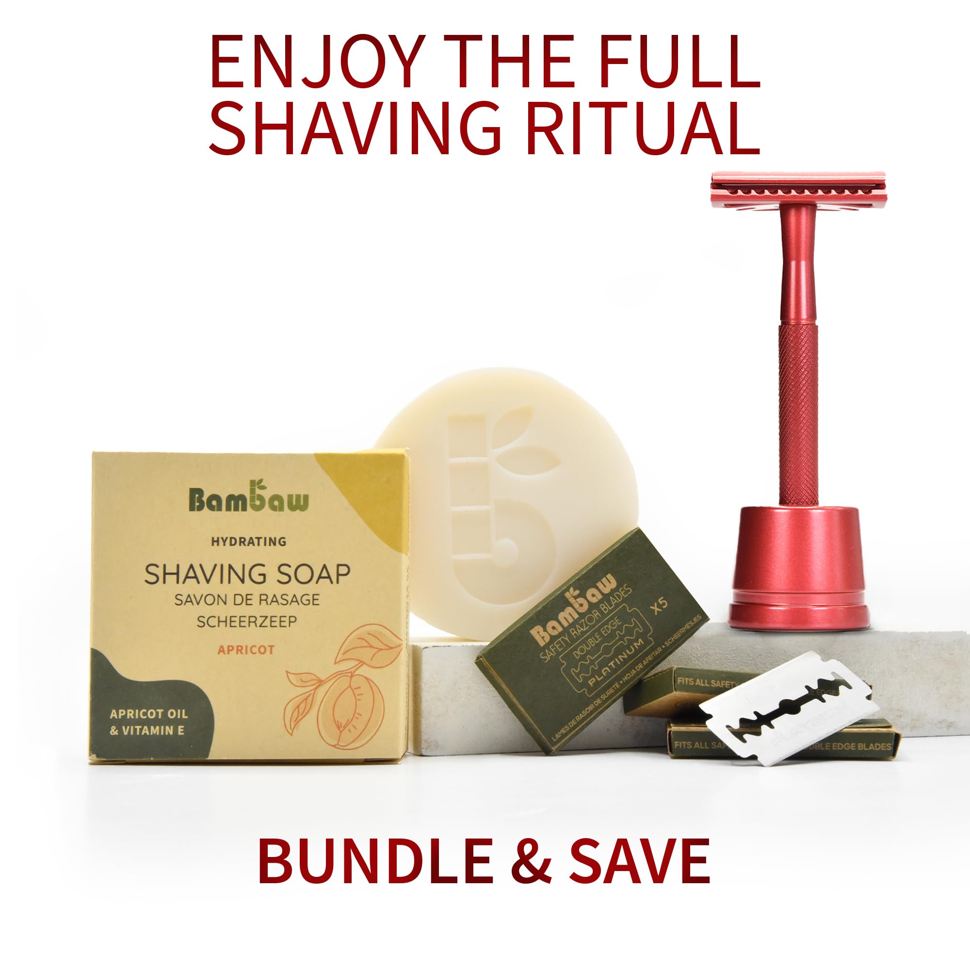 Bambaw safety razor set ready for daily routine and easy replacement blades