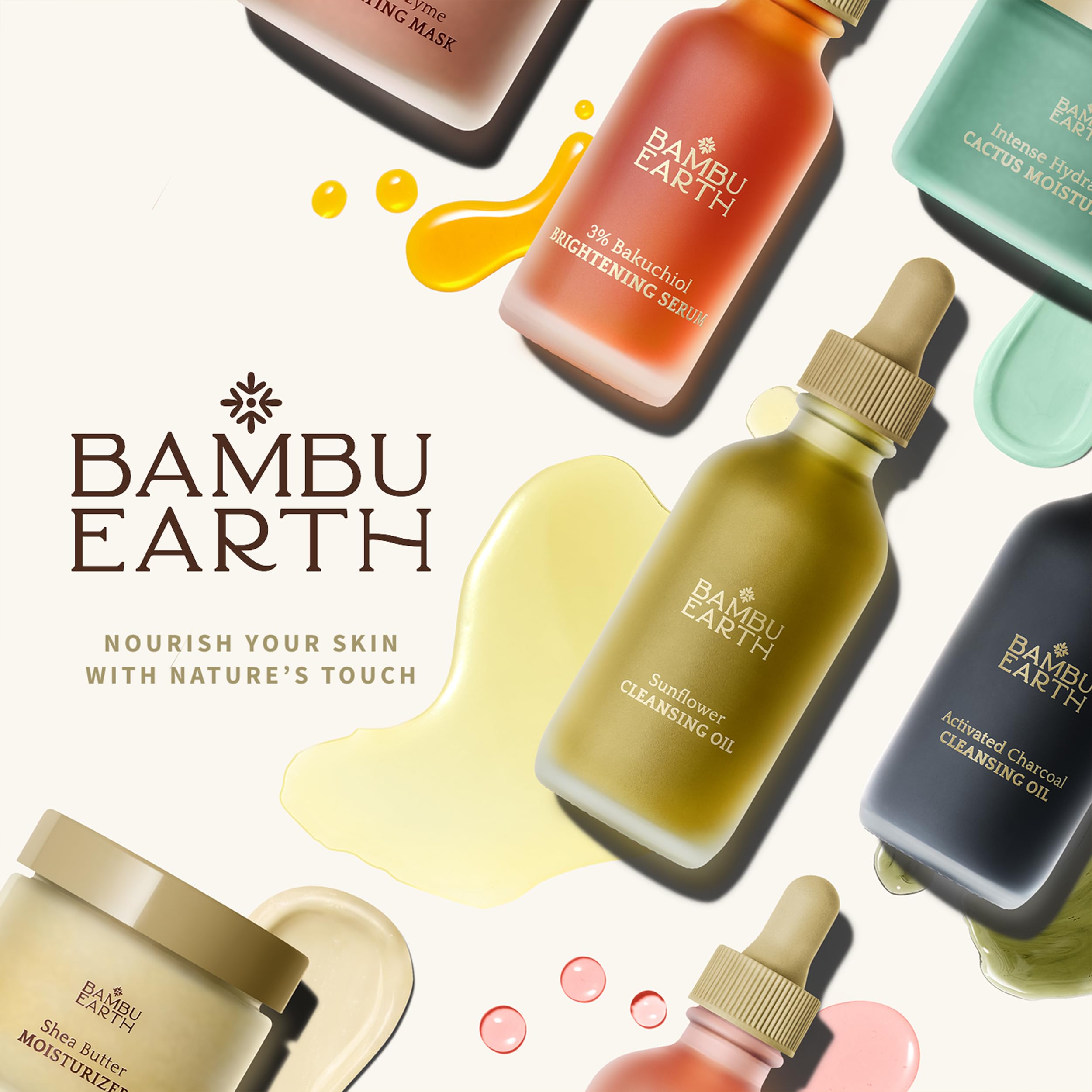 Bambu Earth 4 oz bottle packaging on shelf for eco-conscious skincare.