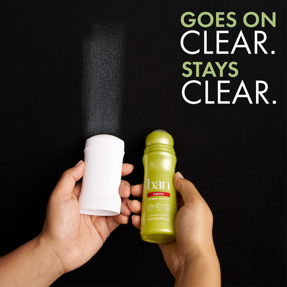 Ban Invisible Roll-On rose-ylang-ylang scent for a refreshing aroma