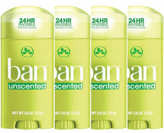 Ban Invisible Solid Deodorant applying underarm for 24-hour protection
