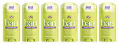 Ban Invisible Solid Shower Fresh bottle shows clear 24-hour odor protection