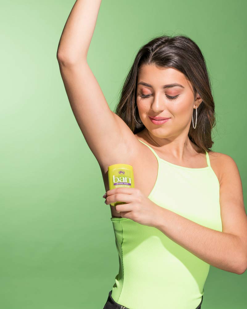 Ban Invisible Solid Shower Fresh pack demonstrates six-pack convenience