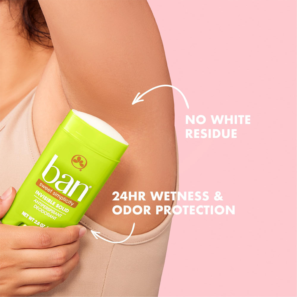 Ban Sweet Simplicity bottle close-up with fruity jasmine scent for daily freshness.