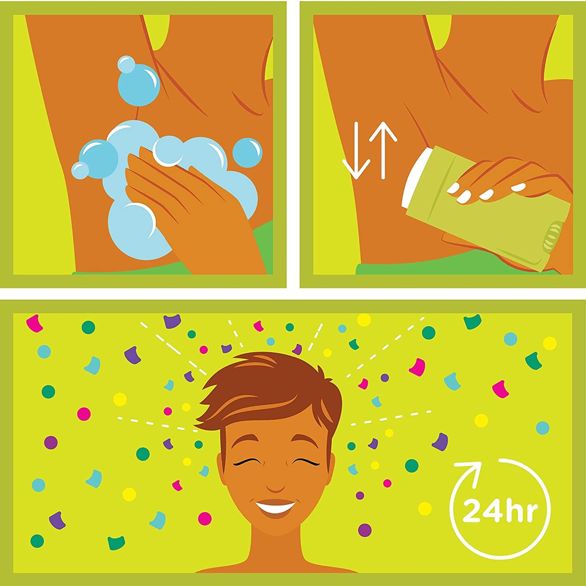 Ban Sweet Simplicity goes on invisible, preventing white marks on clothes.