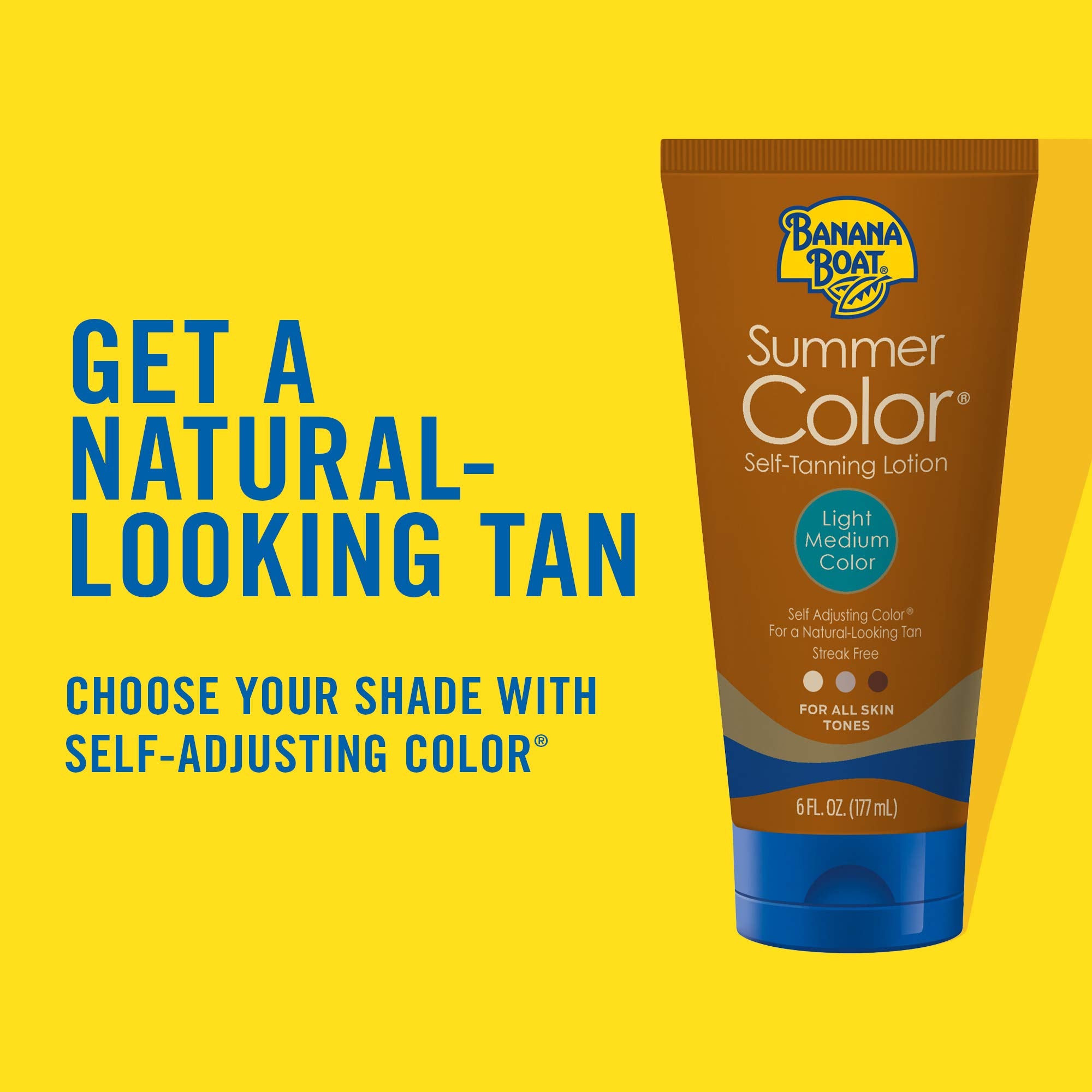 Banana Boat self-tanner oil-free formula with Aloe Vera for soothing skin