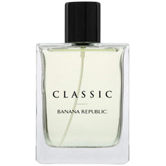 Banana Republic Classic bottle cap closeup shows premium packaging.