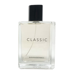 Banana Republic Classic label detail showcases heritage and notes.