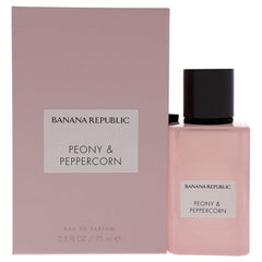 Banana Republic Icon Peony Peppercorn bottle front for daily floral spicy fragrance.