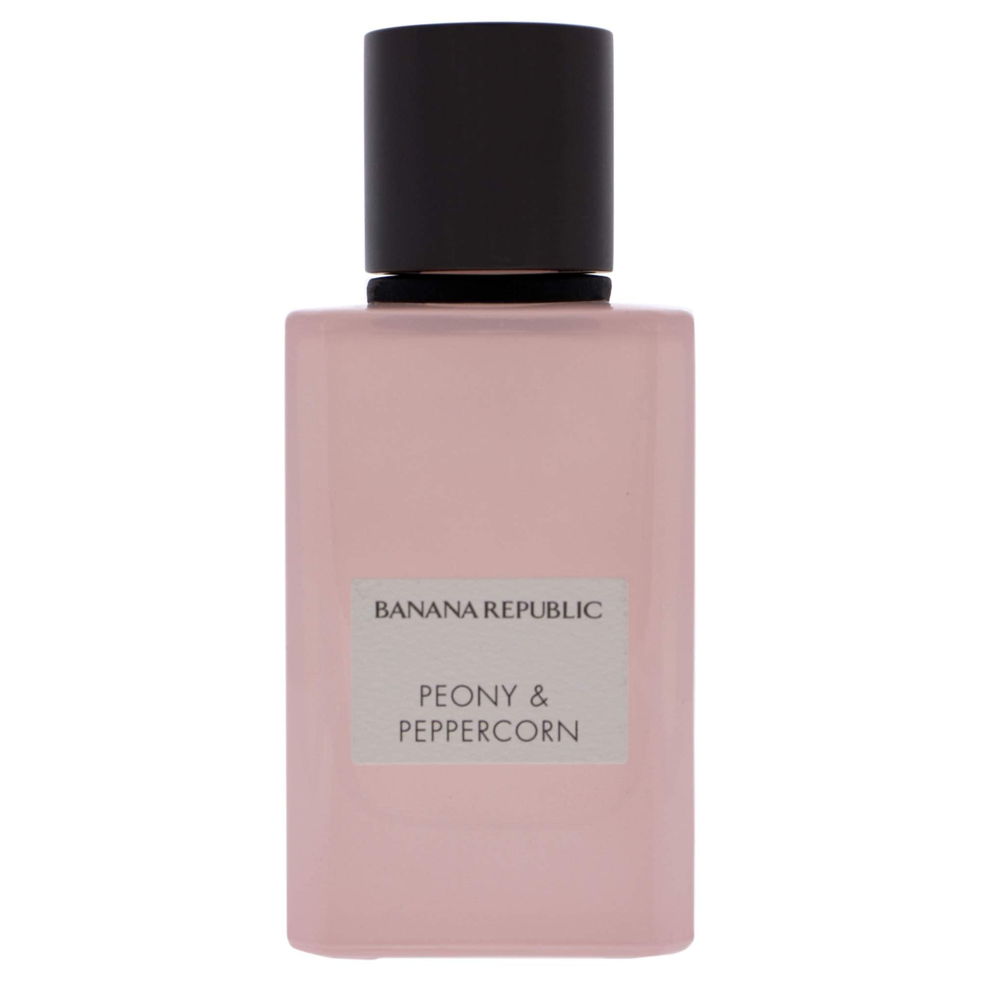 Banana Republic Icon Peony Peppercorn heart notes highlight pink peony and rose petals.