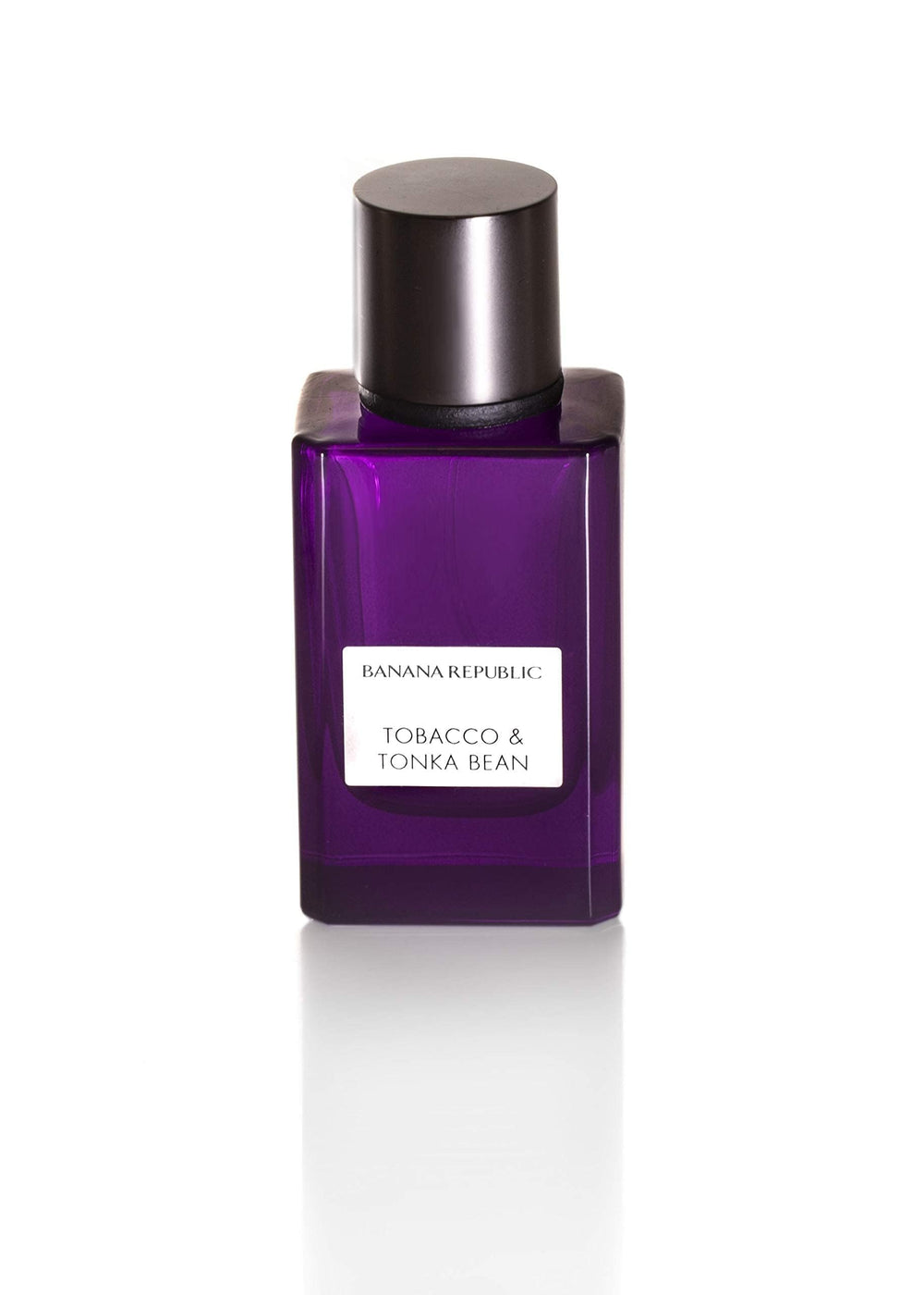 Banana Republic Icon Tobacco & Tonka Bean bottle featuring vanilla-tonka base for a lasting aroma