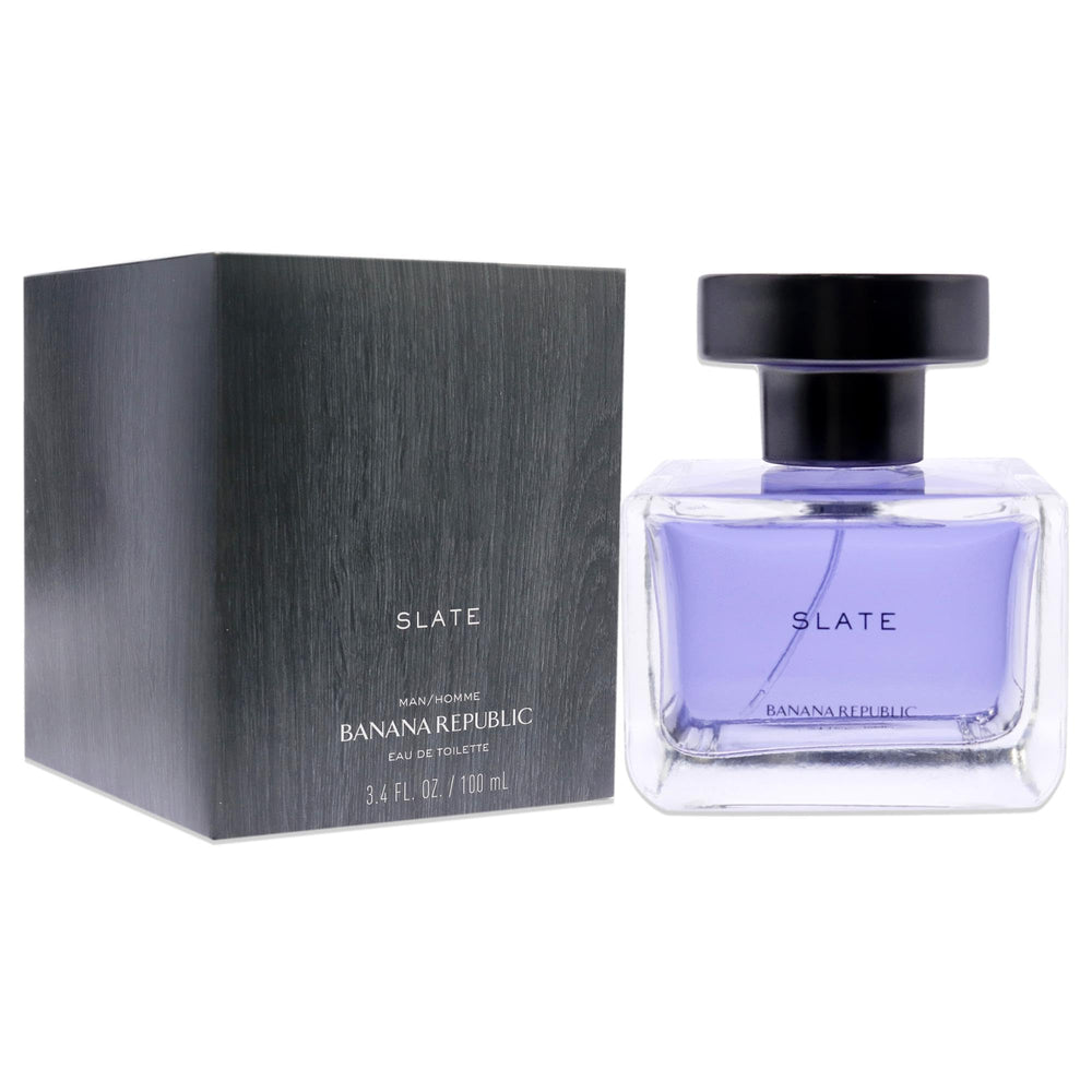 Banana Republic Slate EDT spray packaging dimensions shown for gifting