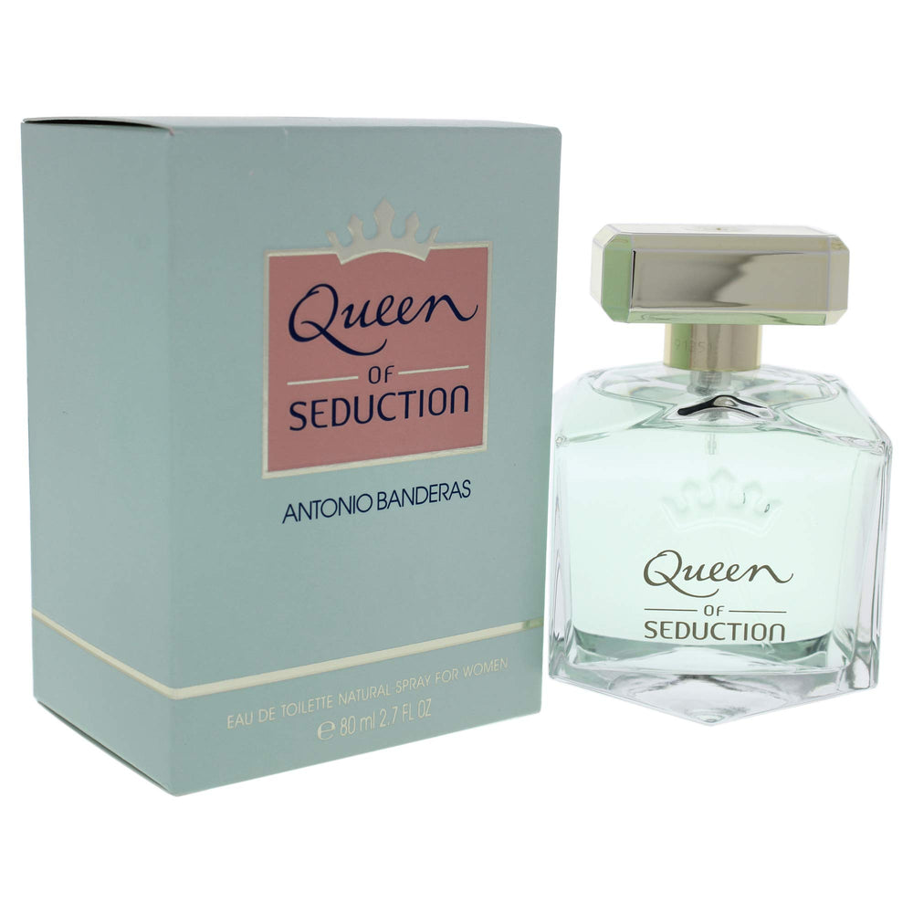 Antonio Banderas Eau de Toilette label shows grapefruit and jasmine hints.