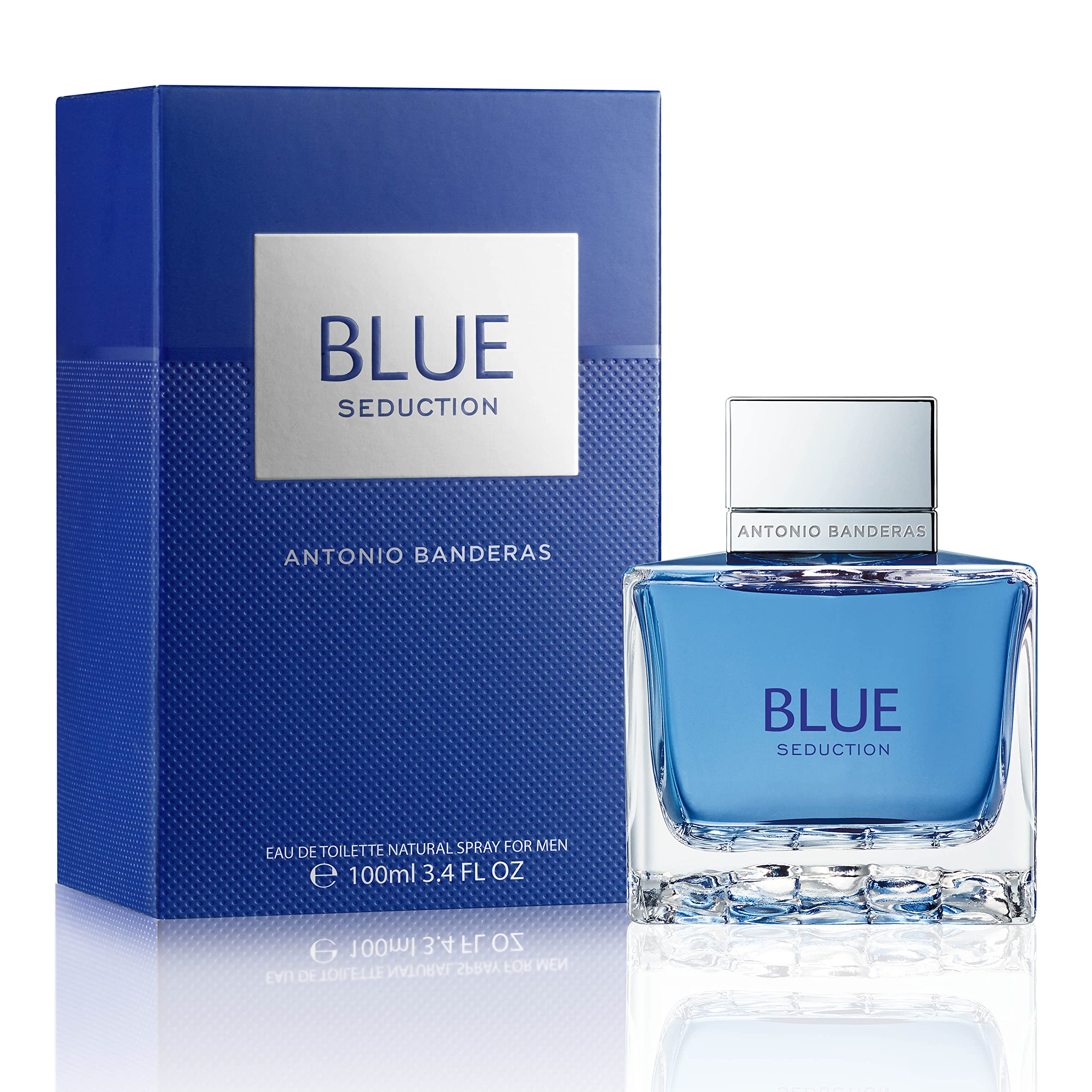 Banderas Blue Seduction bottle front for daily wear and fresh daytime charm