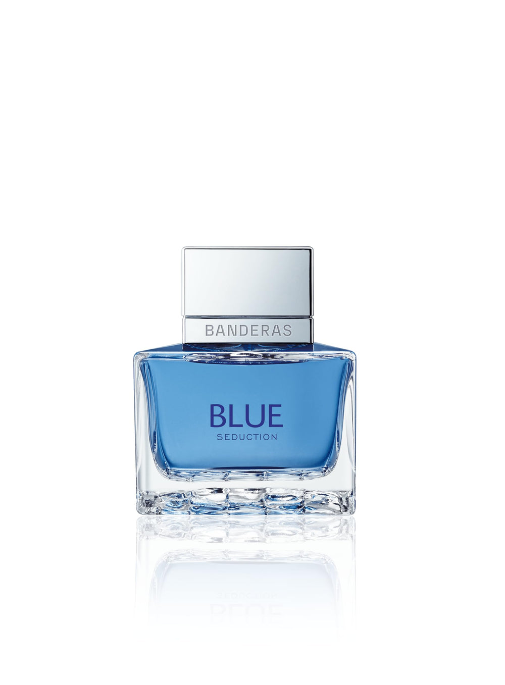Banderas Blue Seduction spray application demonstrates easy, quick refresh.