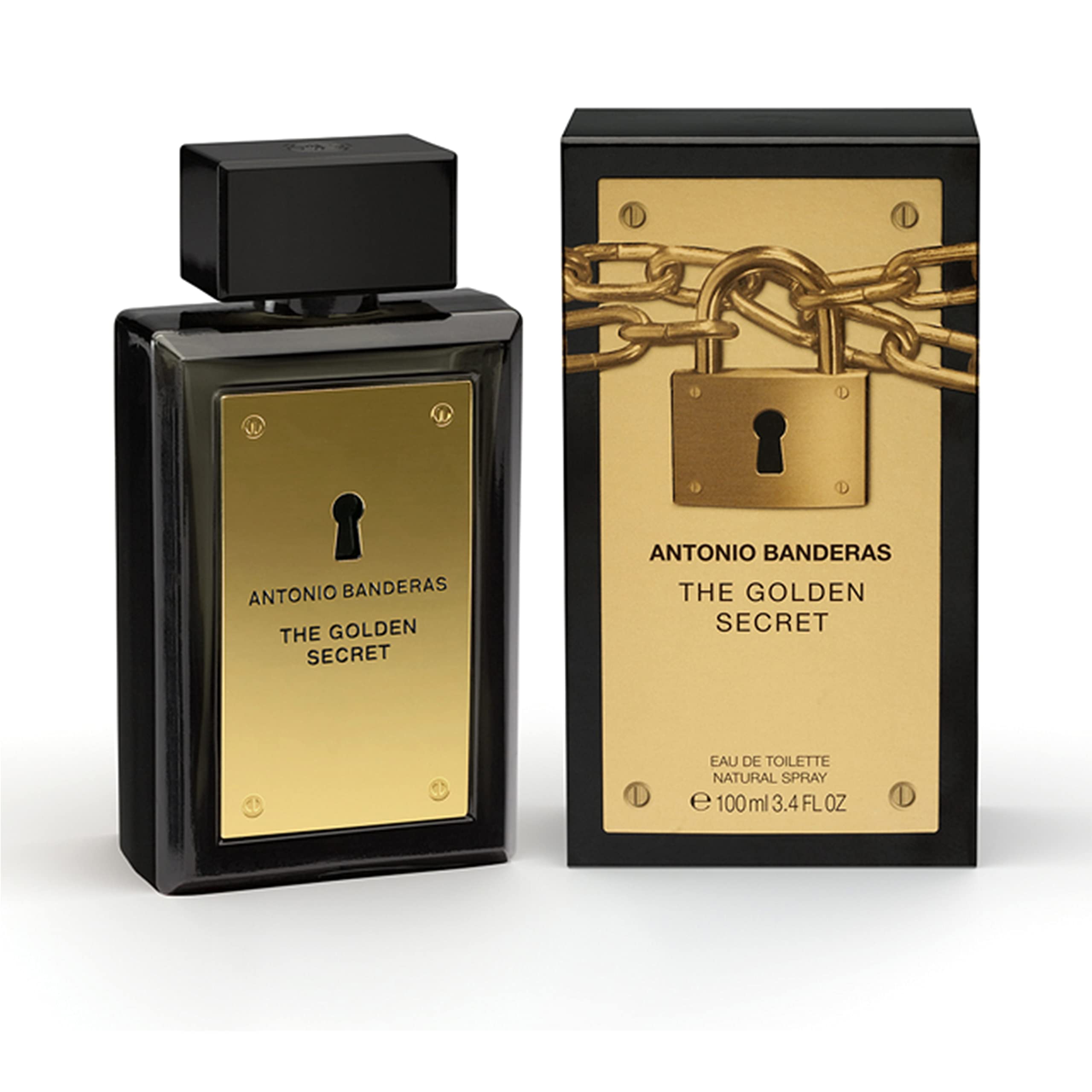 Banderas The Golden Secret bottle closeup for daily wear notes
