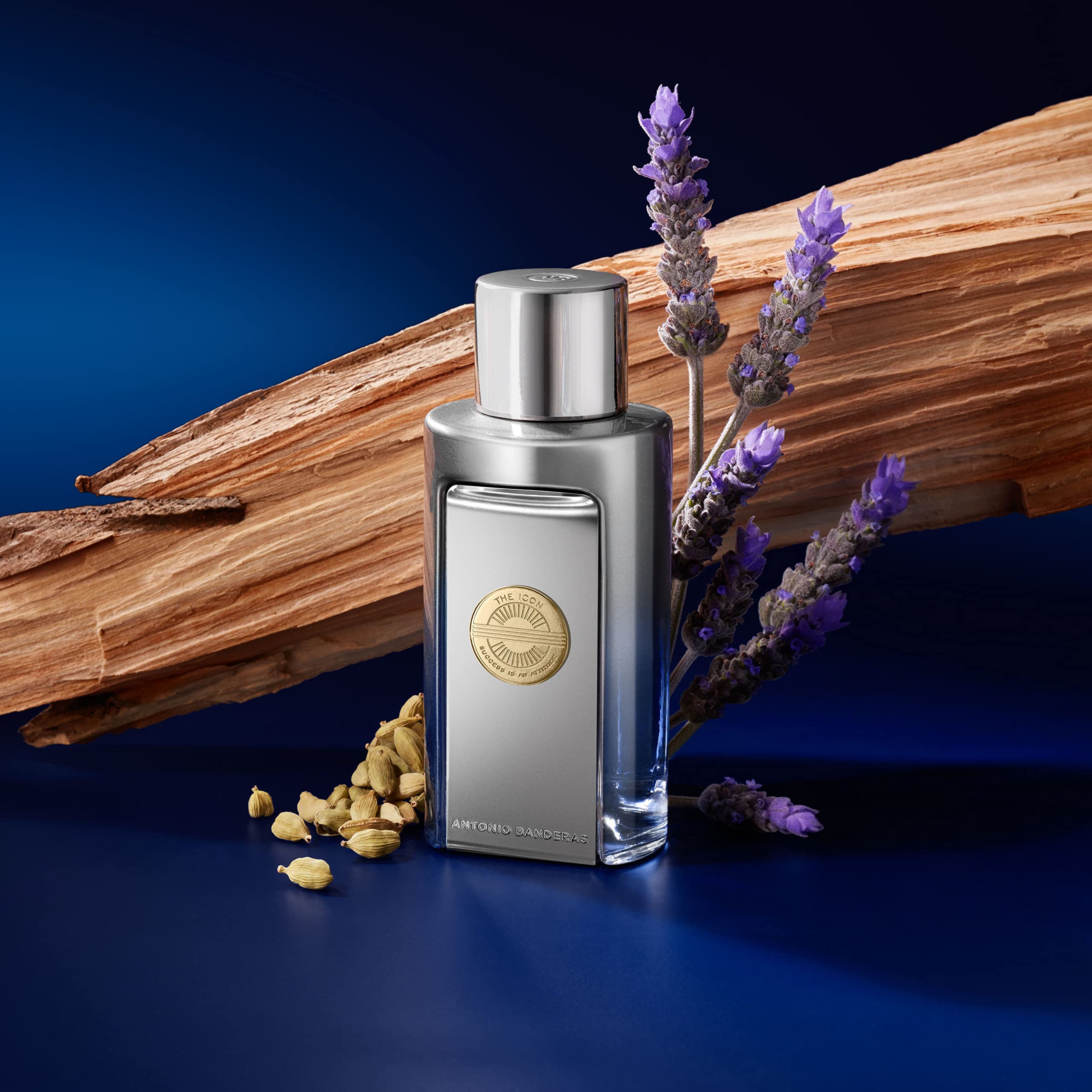 Applying Banderas Icon Elixir on the wrist to reveal scent gradually.