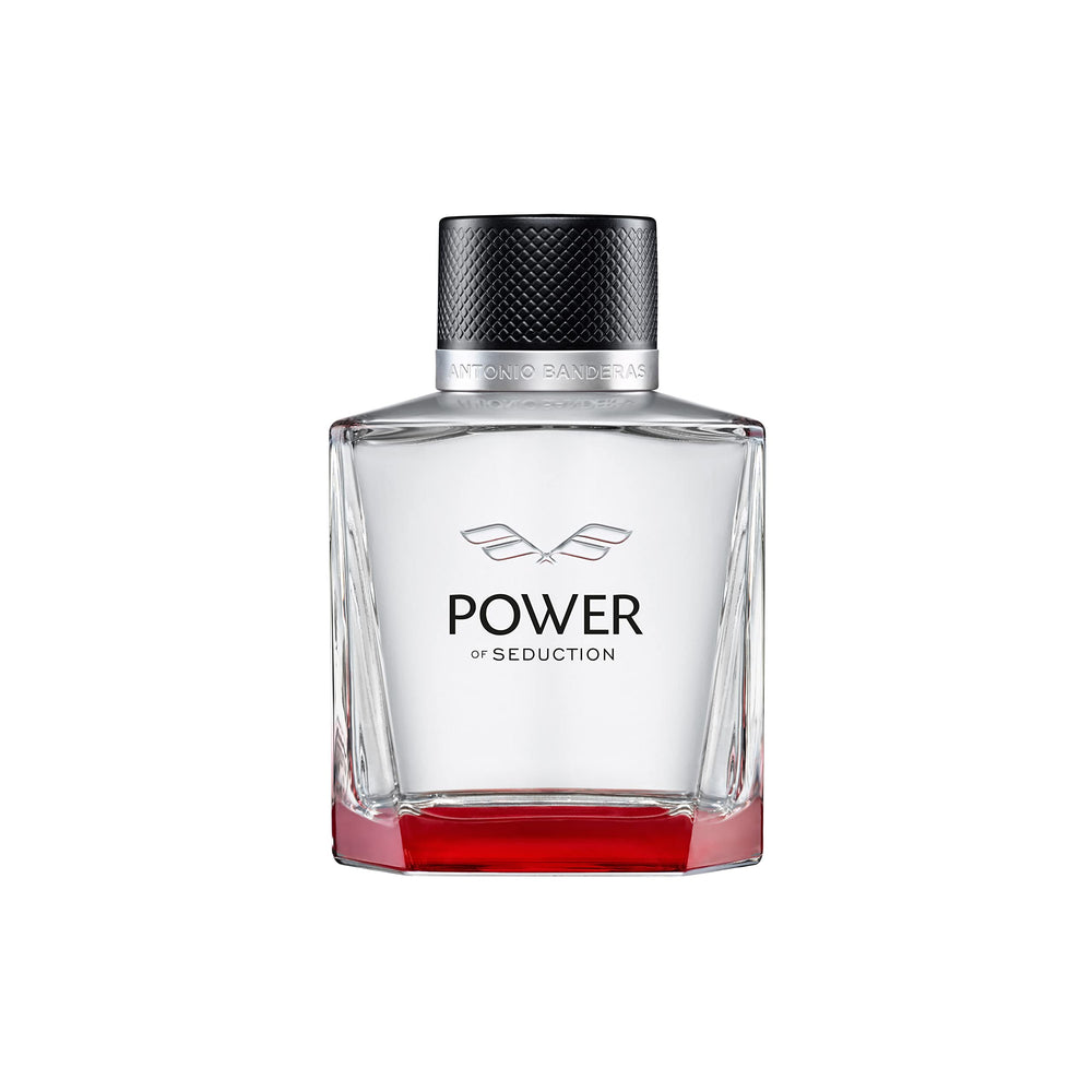 Banderas Power of Seduction EDT cap closeup showing premium packaging