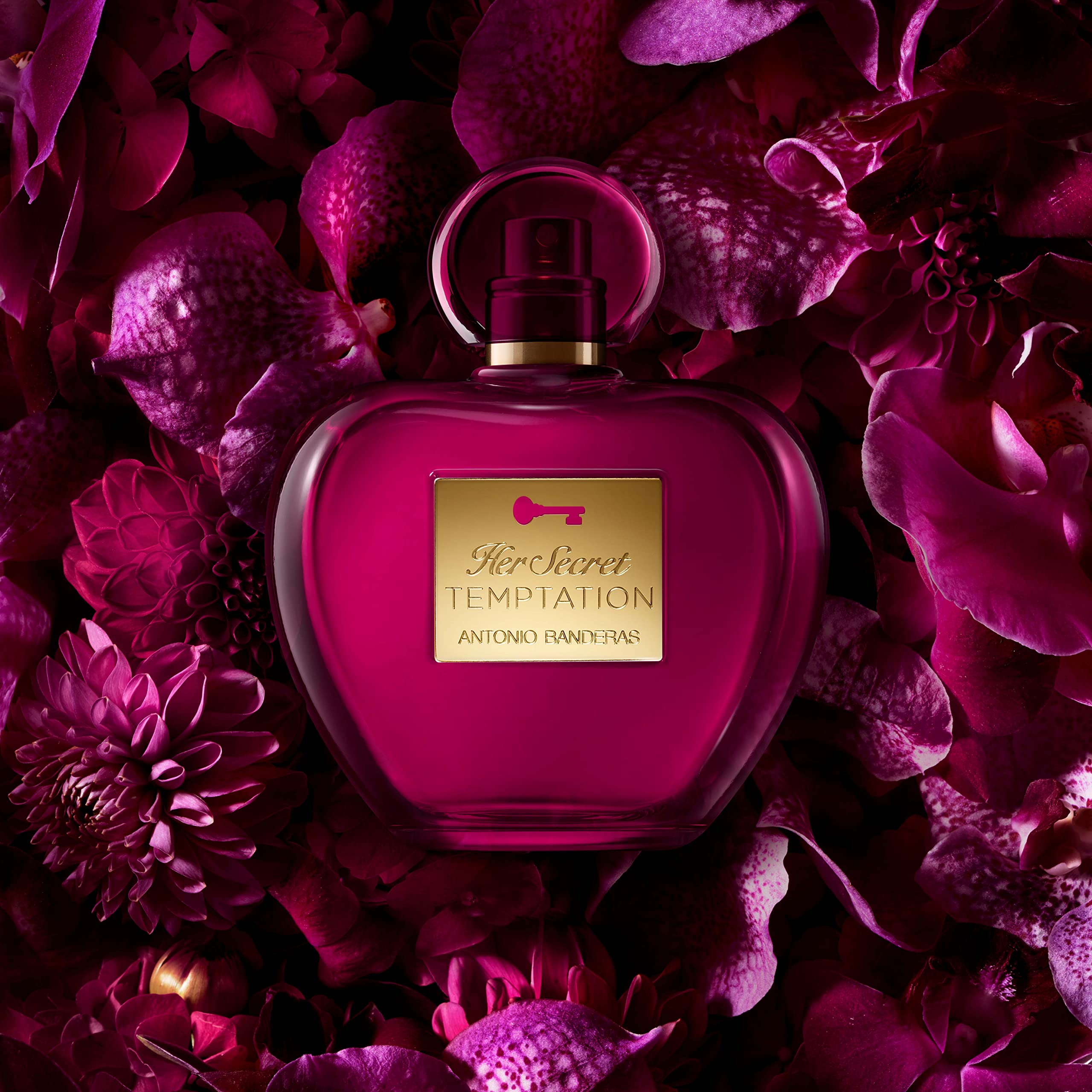 Fragrance packaging box for Antonio Banderas Secret Femenine, gifting-ready.
