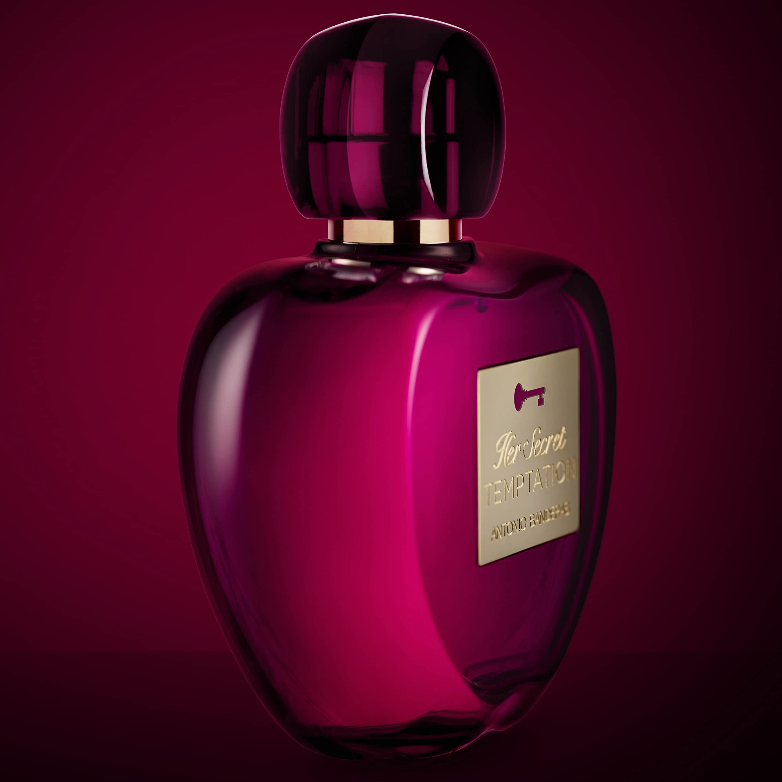 Lifestyle shot of Antonio Banderas Secret Femenine on a model for confident evening wear.