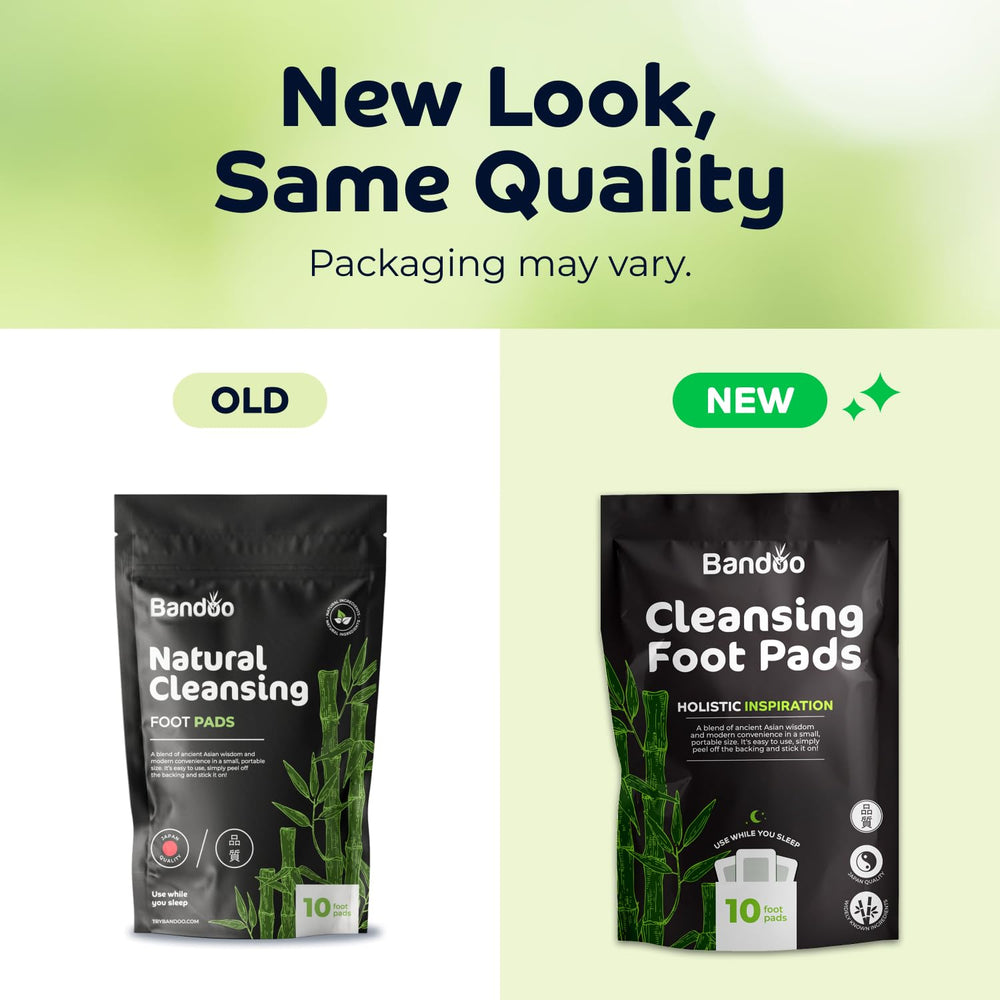 Bandoo Foot Pads Original Rana includes bamboo vinegar for a natural care blend.