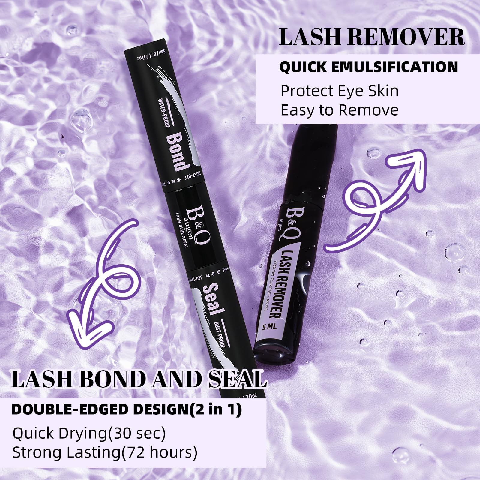 B&Qaugen makeup brush tidies lashes for a refined look.
