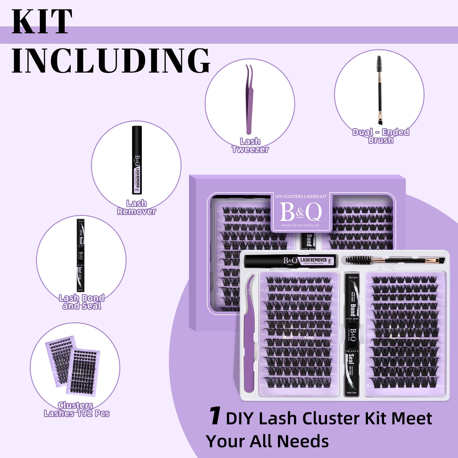 B&Qaugen mixed-length clusters 8-18 offer versatile styling options.