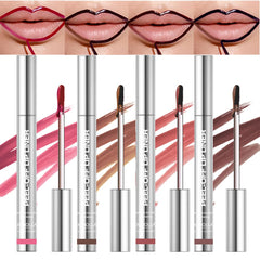 Bangfeng 4Pcs Peel Off Lip Liner Set pack shows bold, long-lasting color.
