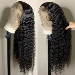 Bangjazz 180-density deep-wave wig adds volume and fullness.