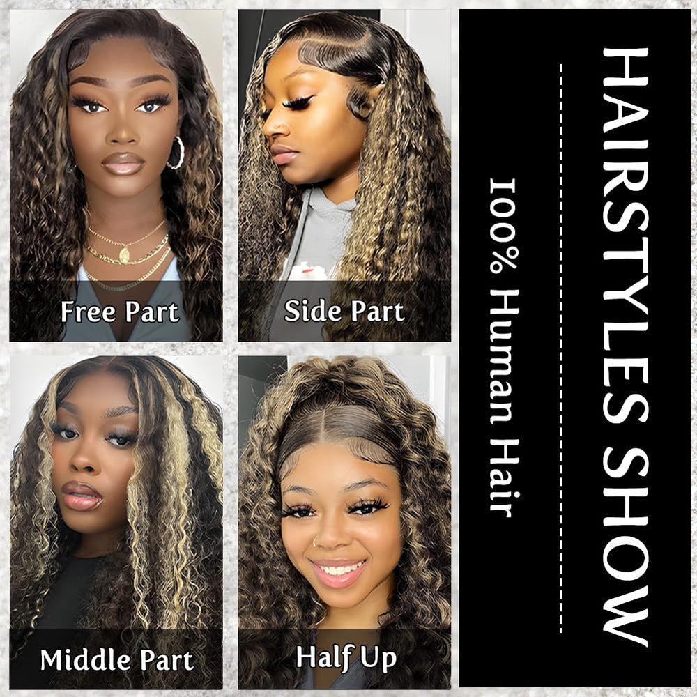 Bangjazz deep-wave wig free-part option demonstrates lace-front versatility.