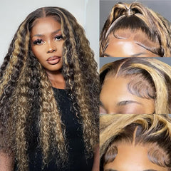 Bangjazz deep-wave lace-front wig front view with natural look and versatile parting.