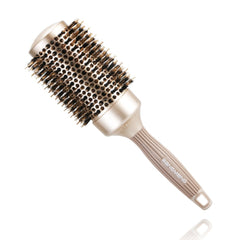 Bangmeng round barrel anti-static hair brush front view for smooth, shiny styling.