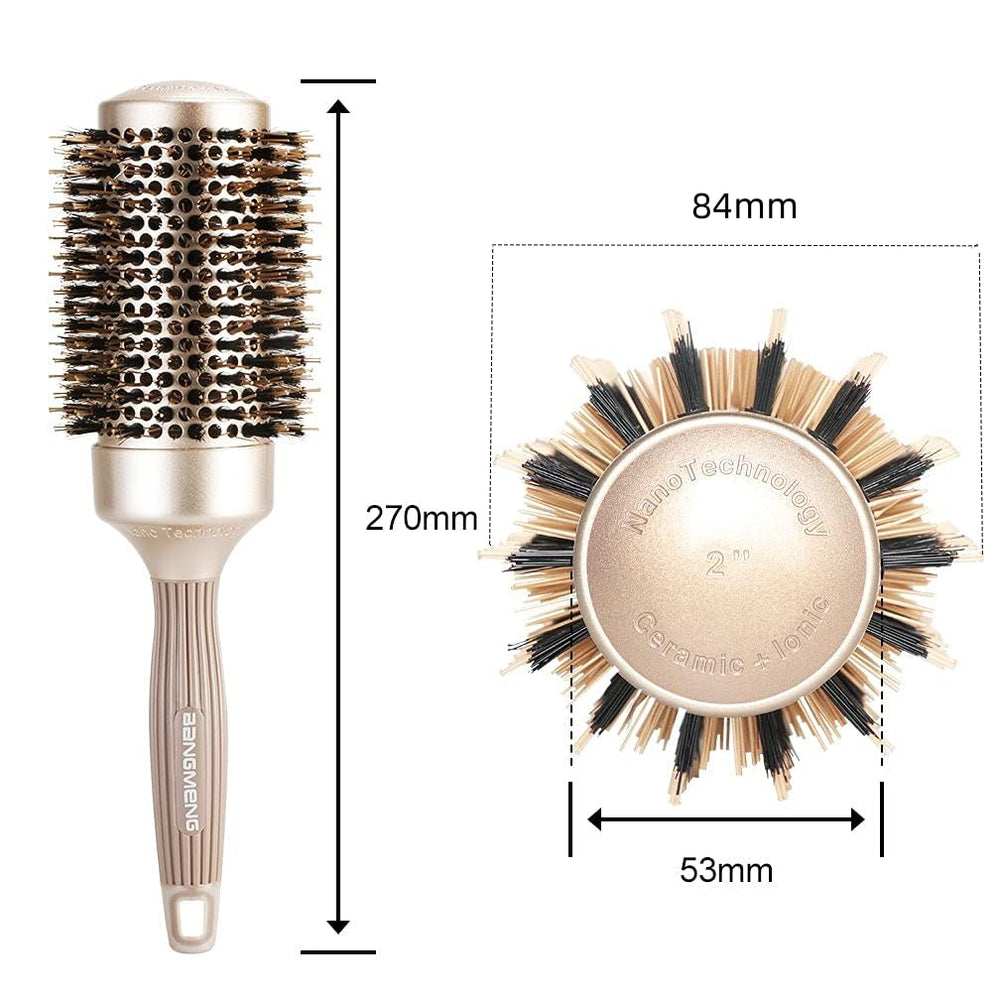 Bangmeng brush side view showing ergonomic handle for comfortable grip.