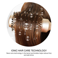 BANGMENG round brush bristles closeup highlights boar bristles for gentle styling