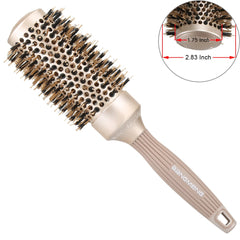 BANGMENG round brush ceramic-coated barrel promotes even heat distribution during styling