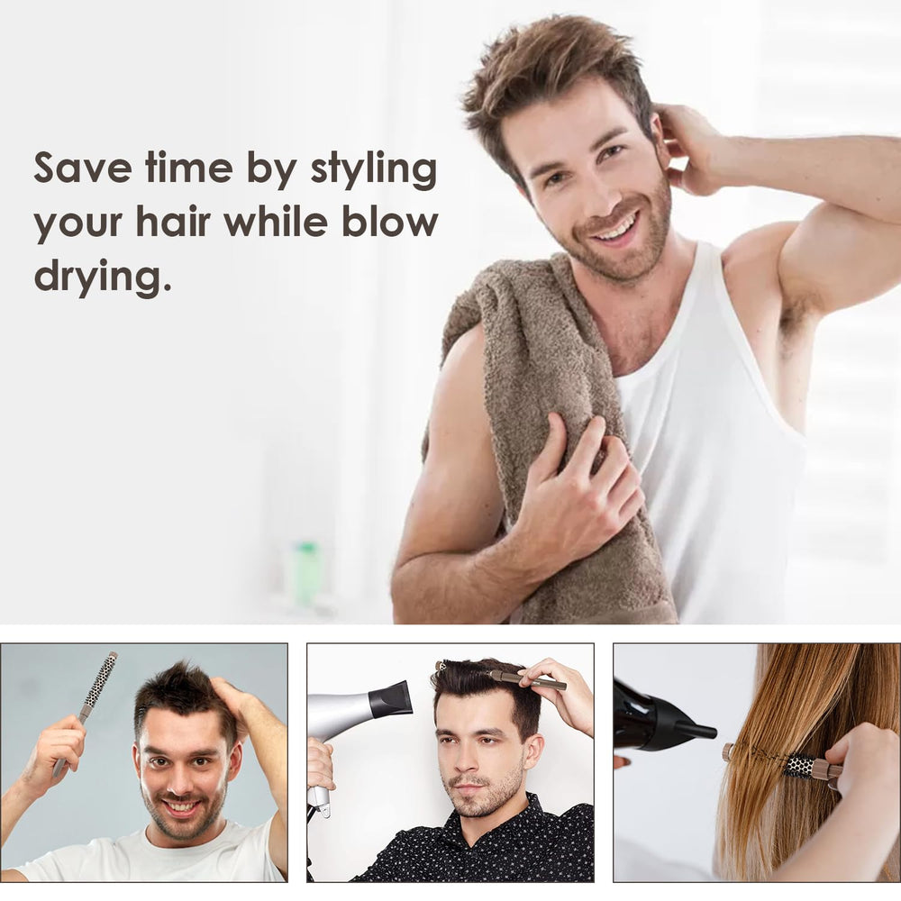 BANGMENG soft nylon bristles protect scalp while flipping and smoothing