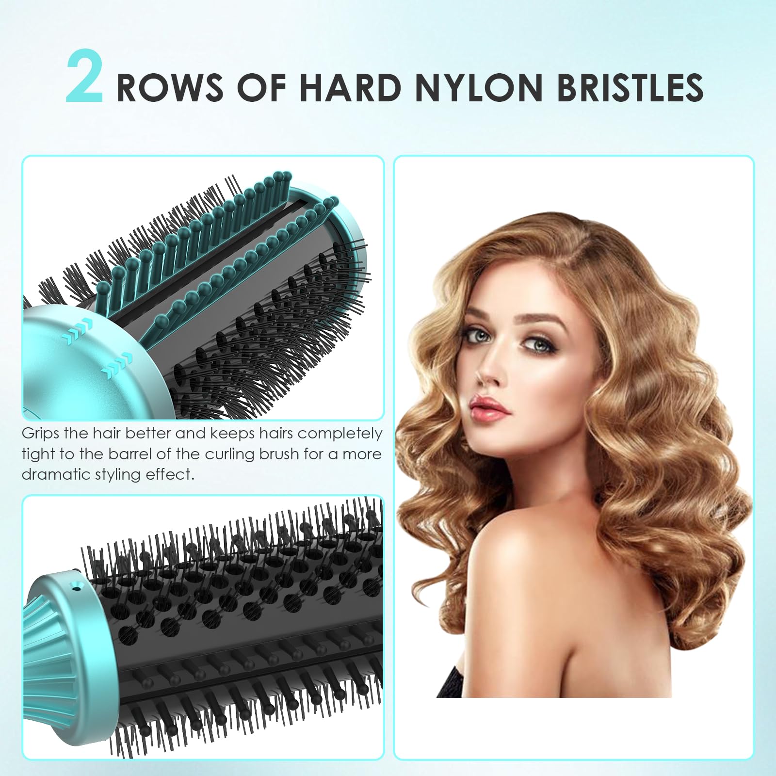 BANGMENG in-use curls demonstrating loose curls and volume.