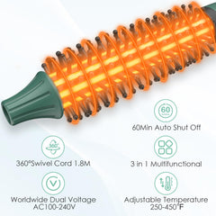 BANGMENG tourmaline ceramic ionic technology locks in moisture and reduces frizz.