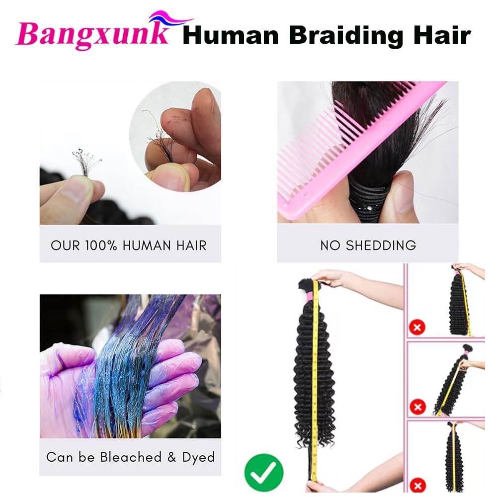 Bangxunk boho knotless braids with water-wave hair for versatile styles.