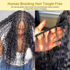 Bangxunk curly bulk braiding hair 150g 3 bundles emphasizes length and fullness.