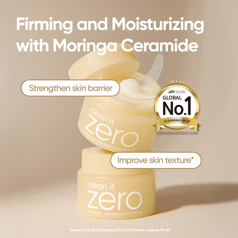 BANILA CO Clean it Zero Firming Cleansing Balm texture during application for smoothing and prep.