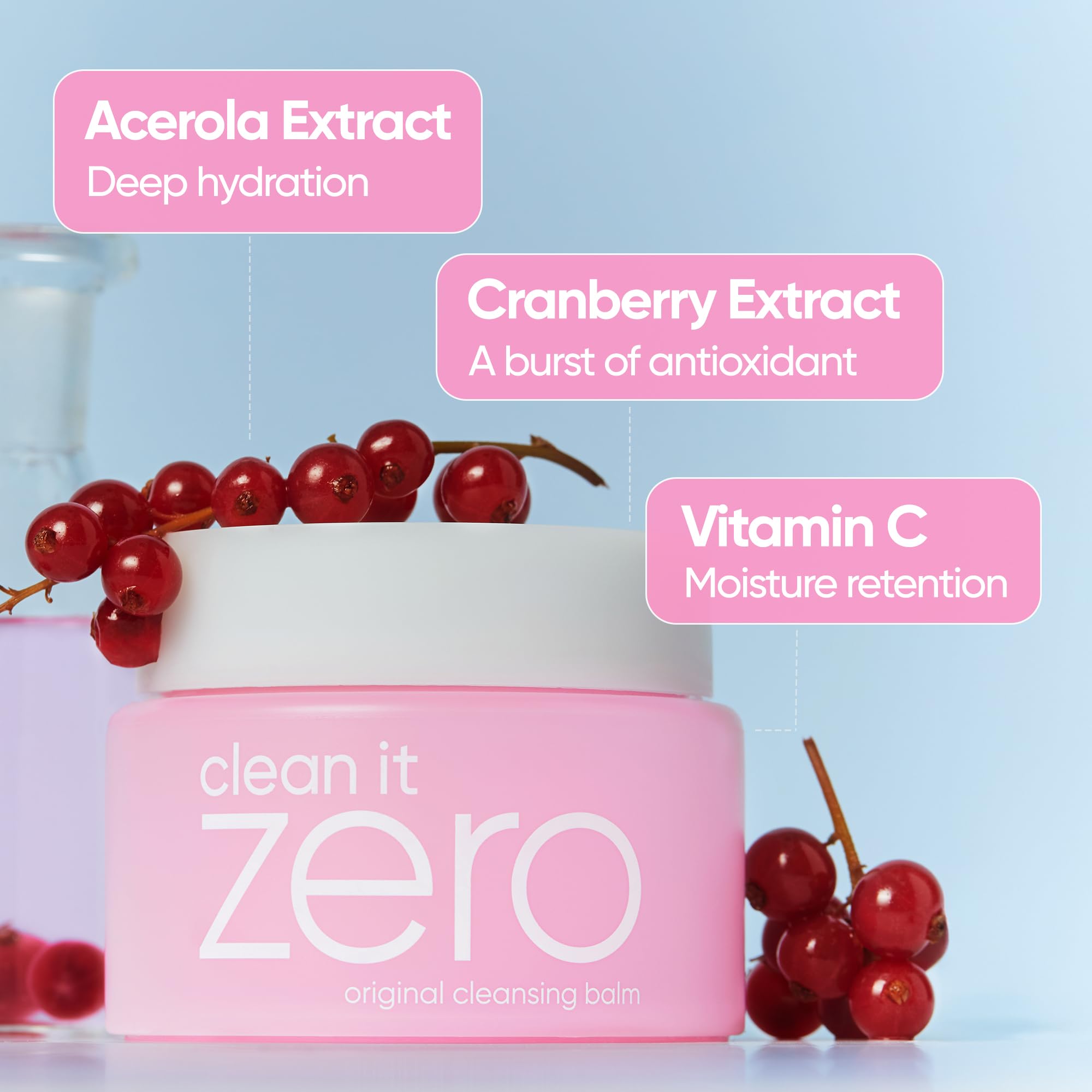 BANILA CO Clean It Zero Original applying to face for gentle makeup removal.