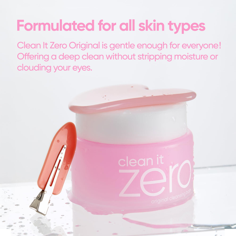 BANILA CO Clean It Zero Original emulsifies with water into a light cleansing oil.
