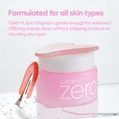 BANILA CO Clean It Zero rinse shows gentle cleansing preserving moisture.